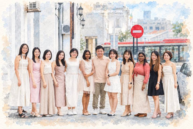 Annual dinner 2024, on the street
